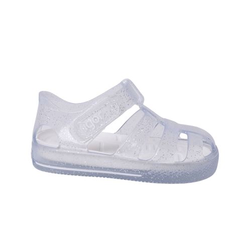 Igor S10265-209 Şeffaf Simli Star Glitter Çocuk Sandalet